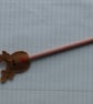 embroidered reindeer head pencil topper complete with pencil - Image 3