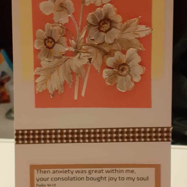 Yellow and Orange Christian Card