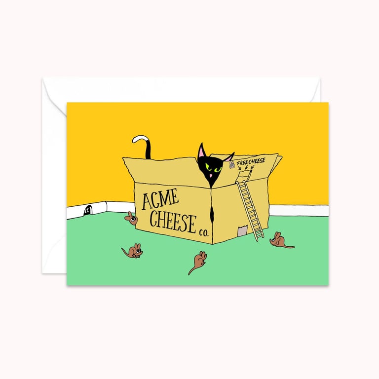 Funny Cat Greeting Card: Cat Lover Birthday Card (103)