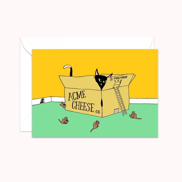 Funny Cat Greeting Card: Cat Lover Birthday Card (103)