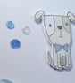 Father's Day Card - Dog with Blue Bow Tie - Image 4