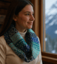 Knitting kit for Infinity Scarf, Designer pattern, British wool - Image 2