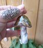 ceramic hanging mushroom green medium - Image 6