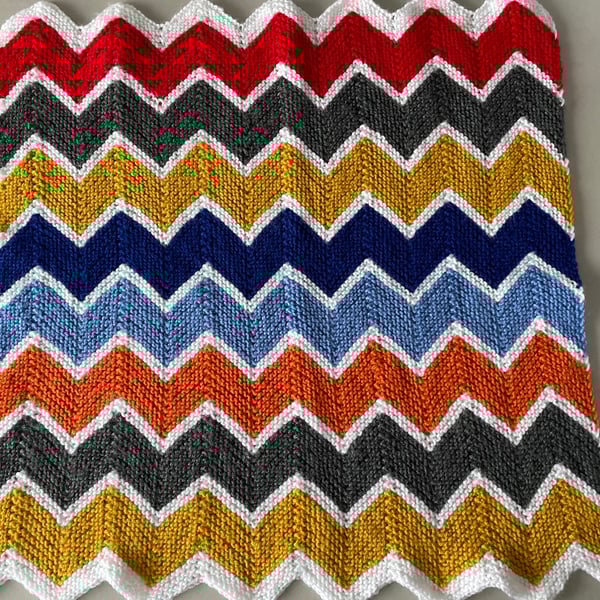 Hand Knitted Baby Blanket 