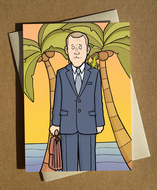 Richard Poole - Death in Paradise Greeting Card A6 - Birthday Card - Funny Greet