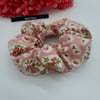 Scrunchie made using a pink rose and white fabric.  3 for 2 offer.