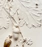 Botanical Plaster Cast Key Holder, Handmade Wall Art with Hooks, Organic Entrywa - Image 3