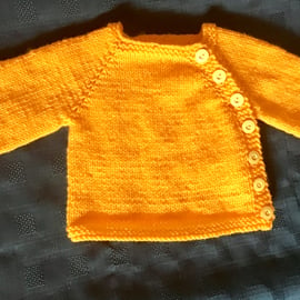 Yellow Cardigan New Born 