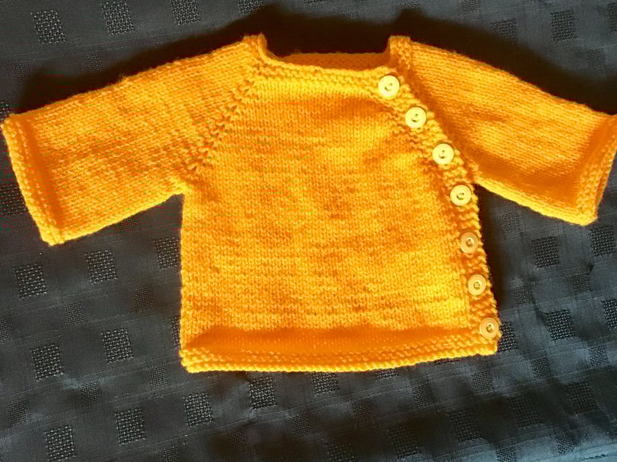 Yellow Cardigan New Born 