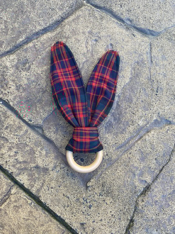MacDonald Tartan Bunny Ears Teether