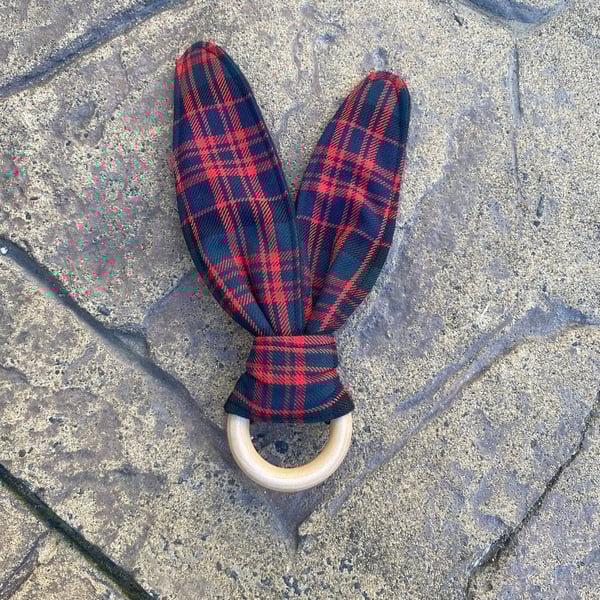 MacDonald Tartan Bunny Ears Teether