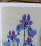 February Birth Flower Card, Iris, Birthday Card, Floral Greeting Cards, Botanica - Image 5