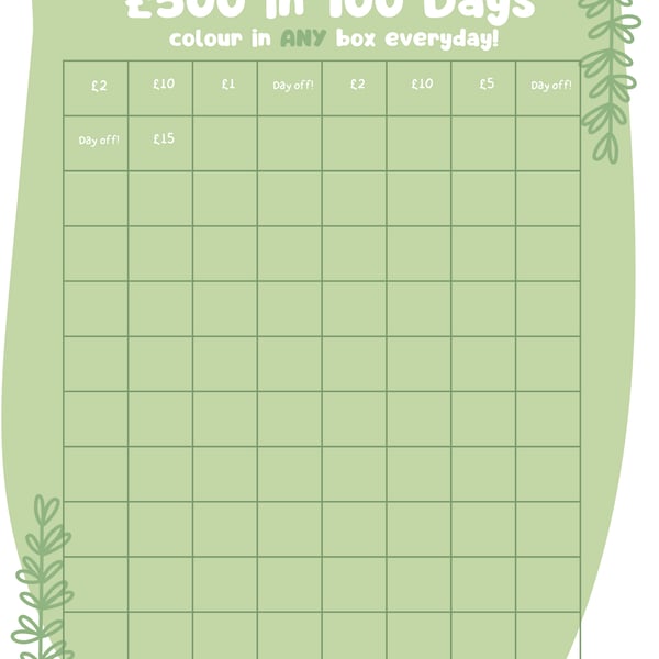 Budget Planner - Downloadable PDF