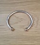 "Horizons" - Heavy Sterling Silver Cuff With 9ct Balls - 50g - Made to any size - Image 7