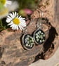 Pressed Cow Parsley Flower Resin Earrings, 304 Stainless Steel, Made in Scotland - Image 8