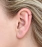 Copper Ear Cuff for Helix or Conch - Hammer Textured - 2mm  - Image 5