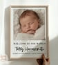 Personalised Baby Photo Print - Newborn Birth Stats - Nursery Wall Art Gift - Image 2