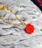 Red rose necklace - Image 1