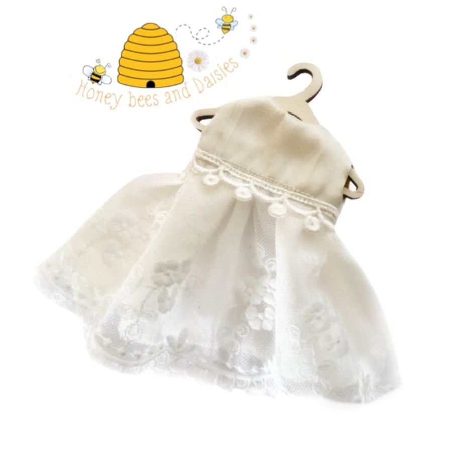 Reserved for Lesley - Baby Daisy Long Lace Dress