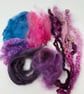 Scarf Kit: Blueberry Purple Luxury Textured Wool Felt Scarf Kit - Image 5