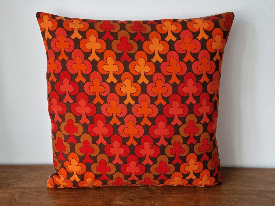 Handmade 'Lyons' Kanitz cushion cover vintage 1960s 1970s geometric fabric