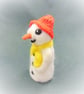 Red Hat Snowman, Needle felted Snowman, Felted Snowman Ornament, Cute Christmas  - Image 10