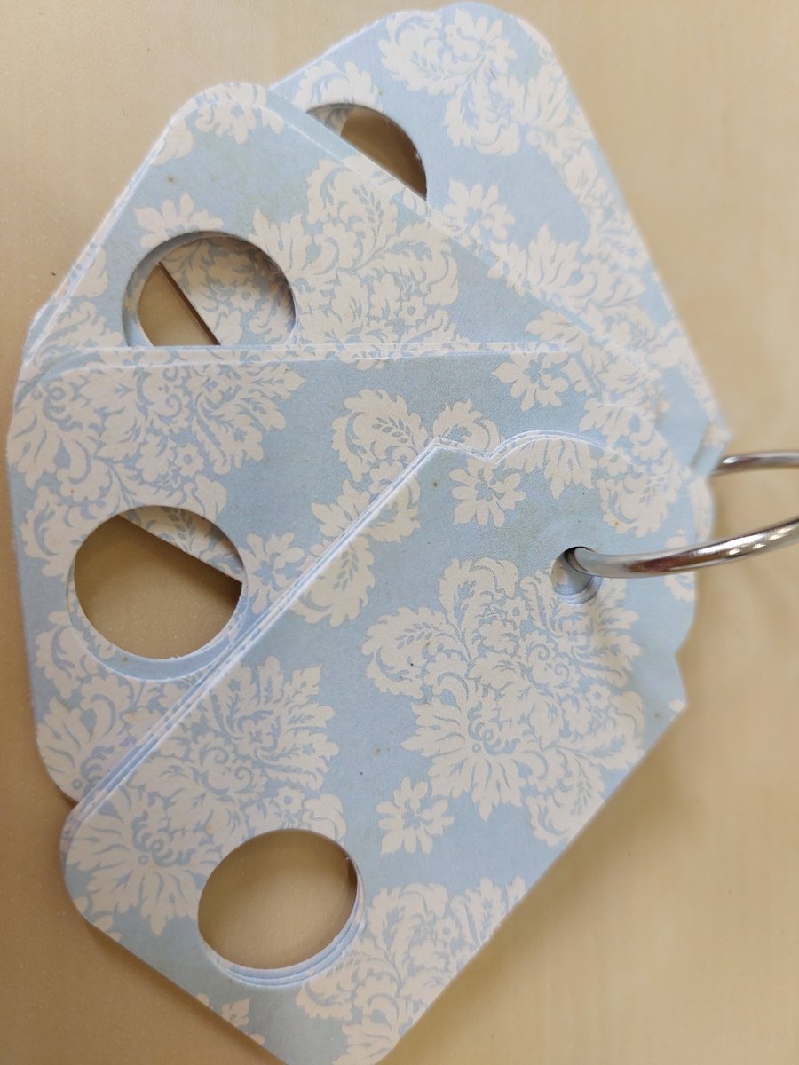 Embroidery Floss Thread Drop Organiser Pale Blue