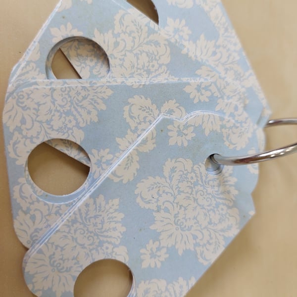 Embroidery Floss Thread Drop Organiser Pale Blue