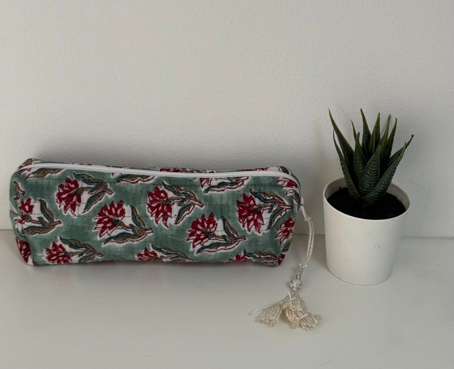 Handmade quilted Pencil Case