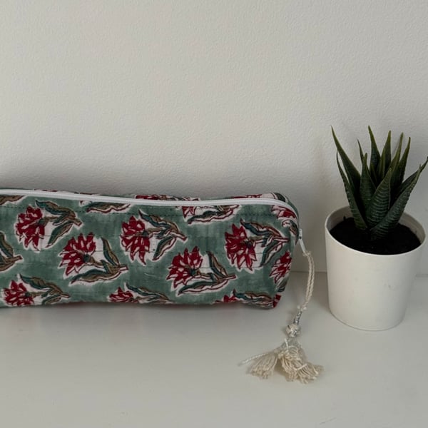 Handmade quilted Pencil Case