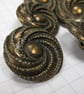 10 Large Copper Swirl Buttons - Image 2