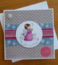 Angel Christmas Card - Happy Christmas - Image 1