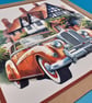 Birthday Card For Him, Decoupage, Handmade - Image 2