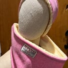 Harris Tweed Pink Headband and Snood