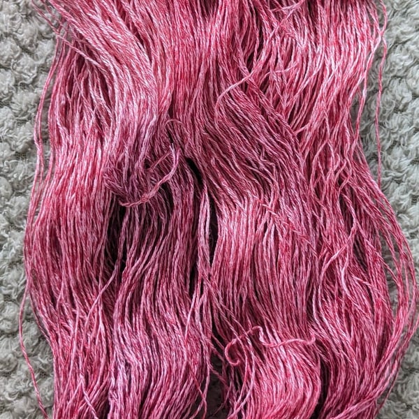 Linen Silk Hand Dyed Yarn