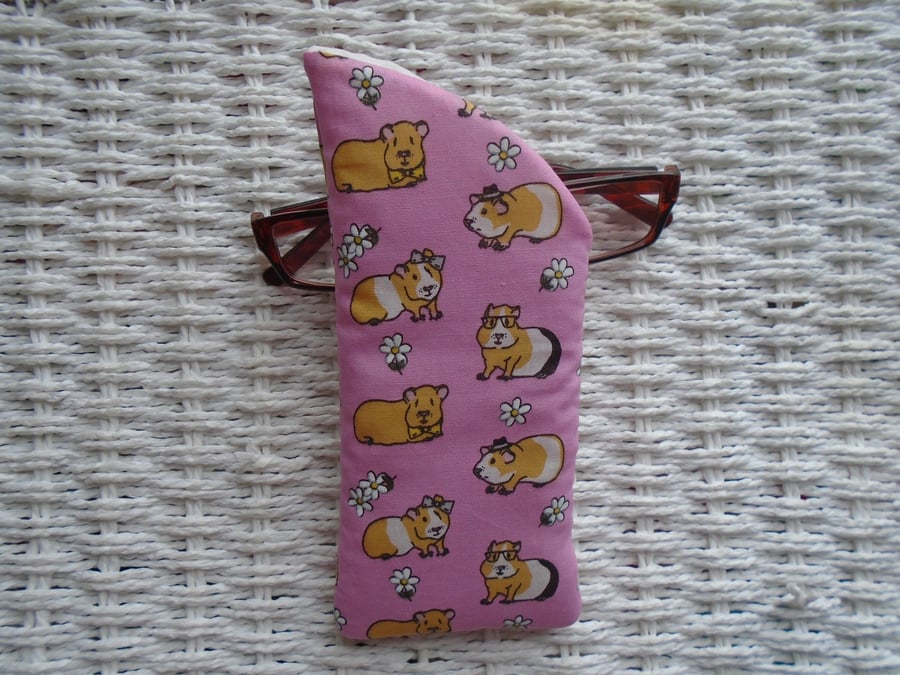 Pink Guinea Pigs Glasses Case 