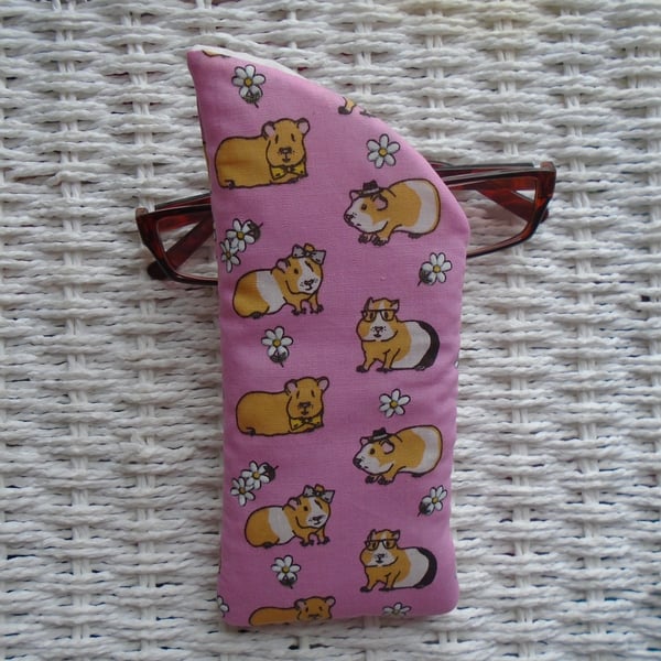 Pink Guinea Pigs Glasses Case 