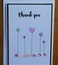 Thank You Card - Pink & White Sequins - Image 8