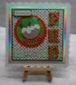 Handmade Christmas Card Christmas Pudding Go Dotty for Xmas Pud! - Image 1