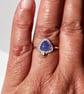 Silver Ring Tanzanite Adjustable Jewellery Gift Recycled Sterling .925 - Image 5