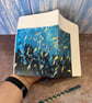 Notebook, Marine themed, A5 (ish), made from up-cycled and recycled materials. - Image 3