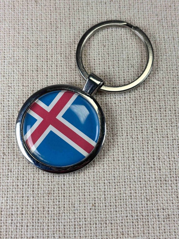 Iceland Flag Keyring
