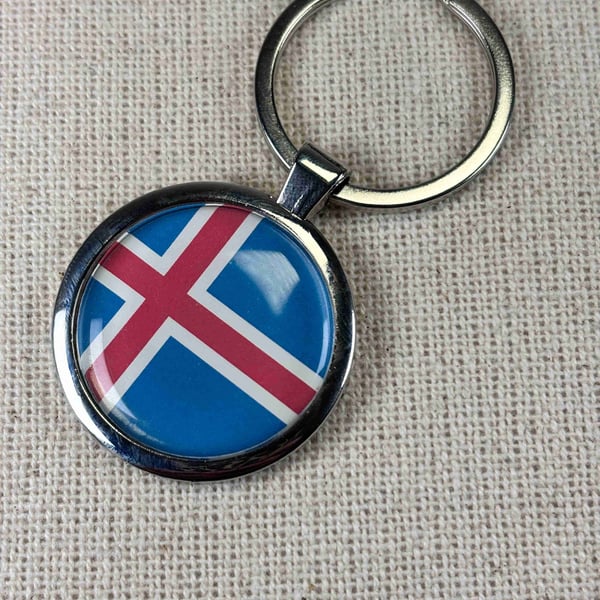 Iceland Flag Keyring