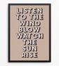 The Chain Lyric Poster Print - Retro Typography Wall Art