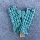 Handmade handknitted fingerless gloves - every pair unique - FREE POSTAGE to UK