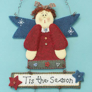 Isabella Angel Felt Pattern - Christmas Decorations