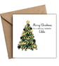 Digger Christmas Tree Merry Christmas Card