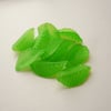 10 Large Green Lucite Leaves