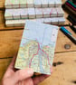 A7 Pocket Sketchbook with Recycled Map Covers and Mixed-Media Pages. Isle of W.