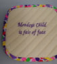 Coasters A Set of 7 Featuring  Birth Days of the Week Rhymes - Image 4